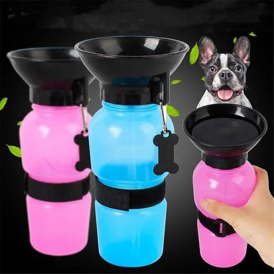 500ml extérieur Portable chien bouteille d'eau Extrusion grand chien voyage tasse d'eau potable mangeoire d'eau bol pour chien chat