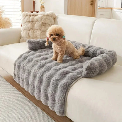 Dessus de lits pour grand et petit chien ou chat. Qualité tout douce avec un grand coussin intégré.,