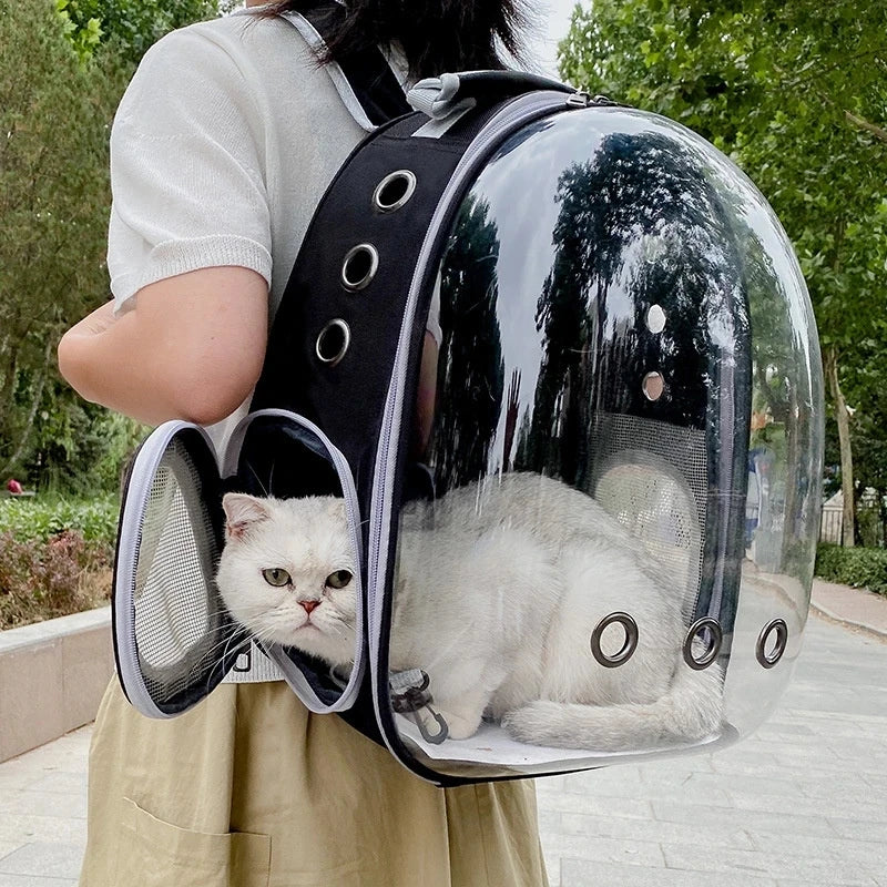 Sac de Transport pour animaux de compagnie, sacs à dos style spatial , respirant, Portable, Transparent, pour chat er chien.