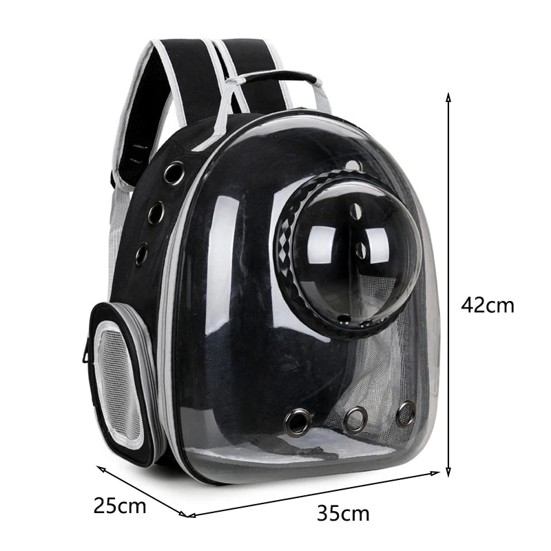 Sac de Transport pour animaux de compagnie, sacs à dos style spatial , respirant, Portable, Transparent, pour chat er chien.