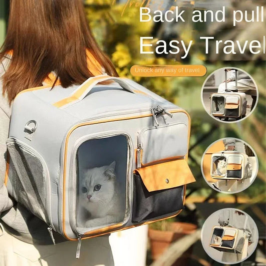Valises de transport pour petits chiens et chats. Peu être utiliser comme sacs valise pour chat. Qualité au de gamme et transport de nos compagnons très stable ainsi que confortable pour d'agréable voyage.
