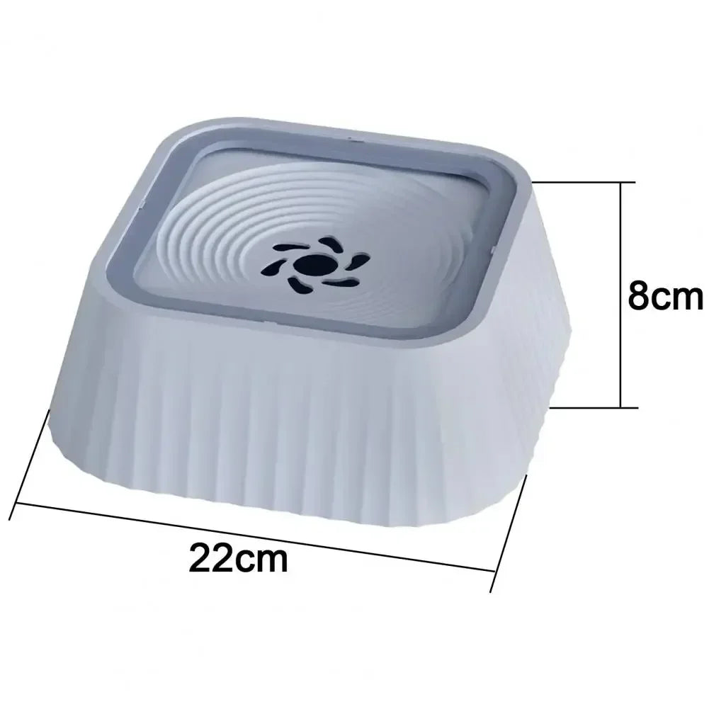 Fontaine d'eau pour animaux de compagnie avec plaques flottantes, bol d'eau sans déversement pour chien, anti-éclaboussures.