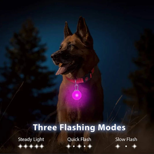 Lampe LED suspendue pour chien et chat, accessoires lumineux pour rendre le collier lumineux.