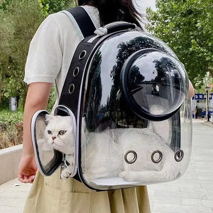 Sac de Transport pour animaux de compagnie, sacs à dos style spatial , respirant, Portable, Transparent, pour chat er chien.