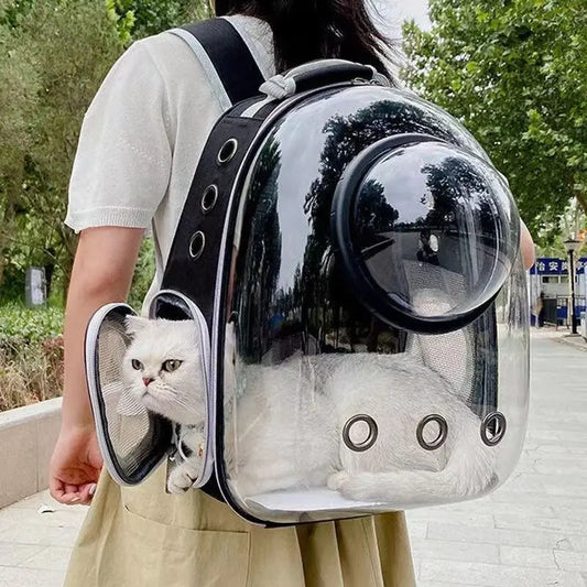 Sac de Transport pour animaux de compagnie, sacs à dos style spatial , respirant, Portable, Transparent, pour chat er chien.