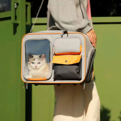 Valises de transport pour petits chiens et chats. Peu être utiliser comme sacs valise pour chat. Qualité au de gamme et transport de nos compagnons très stable ainsi que confortable pour d'agréable voyage.