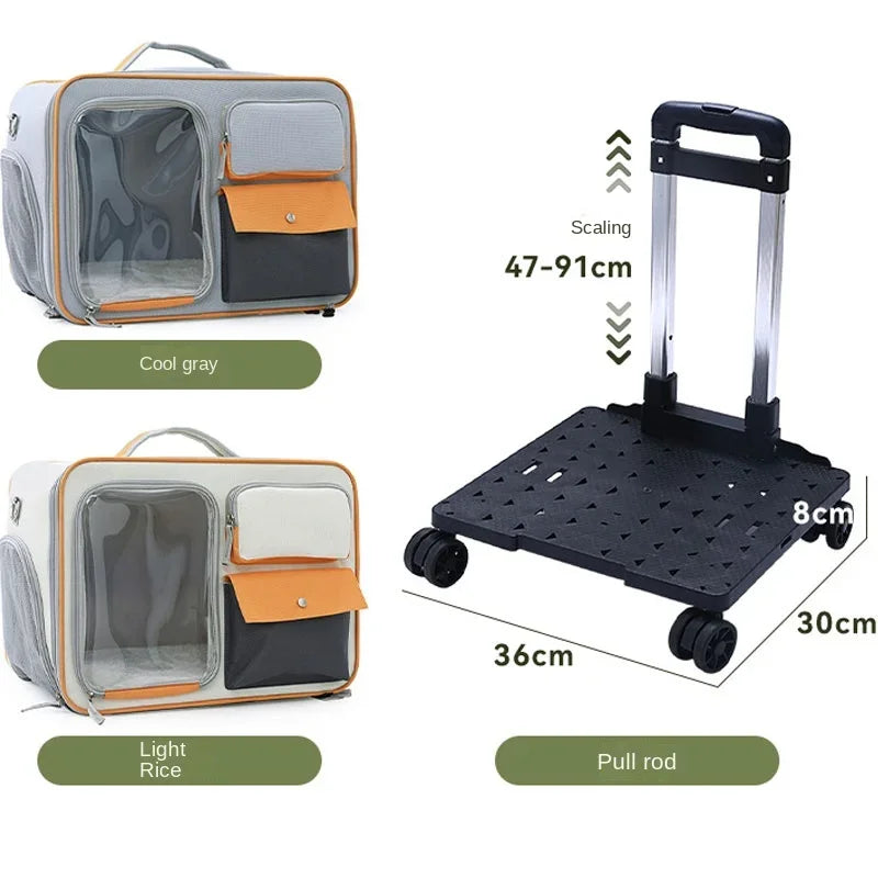 Valises de transport pour petits chiens et chats. Peu être utiliser comme sacs valise pour chat. Qualité au de gamme et transport de nos compagnons très stable ainsi que confortable pour d'agréable voyage.