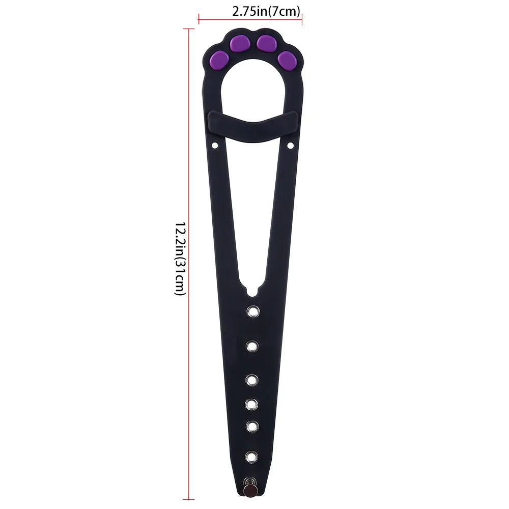 Loquet de support de porte pour chats et chiens, serrure de porte élastique et réglable.