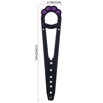 Loquet de support de porte pour chats et chiens, serrure de porte élastique et réglable.