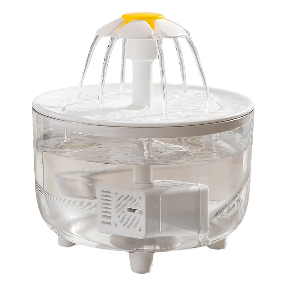 Fontaine à eau automatique pour animaux de compagnie, bol filtrant pour chat, distributeur d'eau électrique chargement via USB, 1200ml.