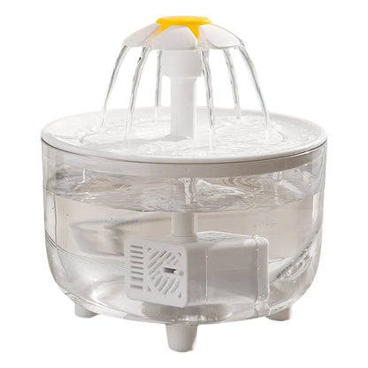 Fontaine à eau automatique pour animaux de compagnie, bol filtrant pour chat, distributeur d'eau électrique chargement via USB, 1200ml.