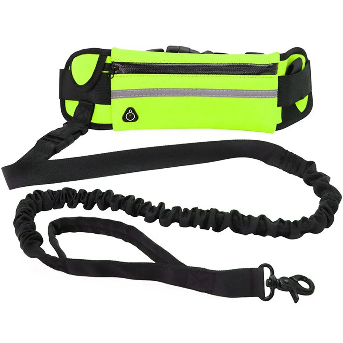 Laisse de taille en Nylon pour chien, avec sac à la taille. Ceinture élastique rétractable, laisse de Traction pour chien, boucle de ceinture réfléchissante.