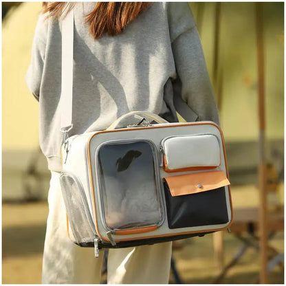 Valises de transport pour petits chiens et chats. Peu être utiliser comme sacs valise pour chat. Qualité au de gamme et transport de nos compagnons très stable ainsi que confortable pour d'agréable voyage.