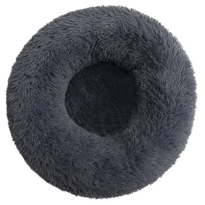 Lit rond en peluche super doux pour animaux de compagnie, lit de 40cm à 90cm